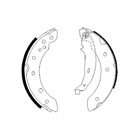 Jeu de mâchoires de frein...