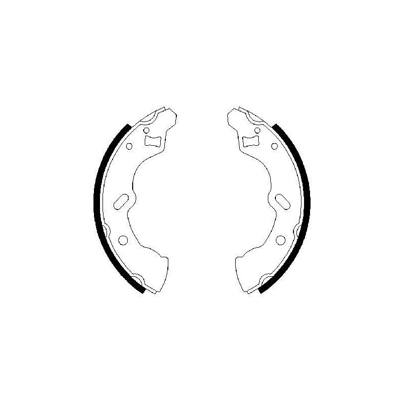 Jeu de mâchoires de frein BOSCH