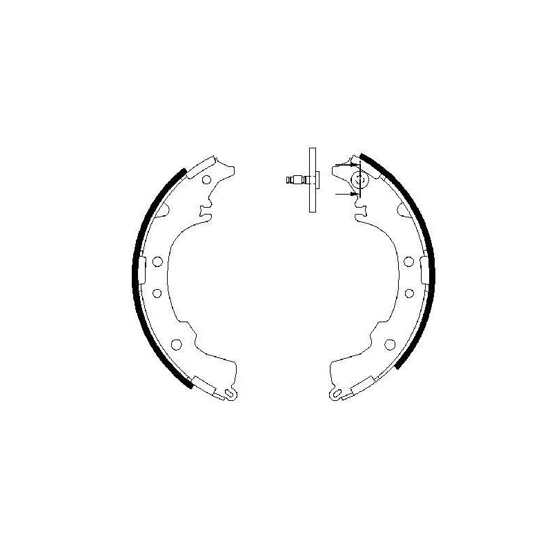 Jeu de mâchoires de frein BOSCH