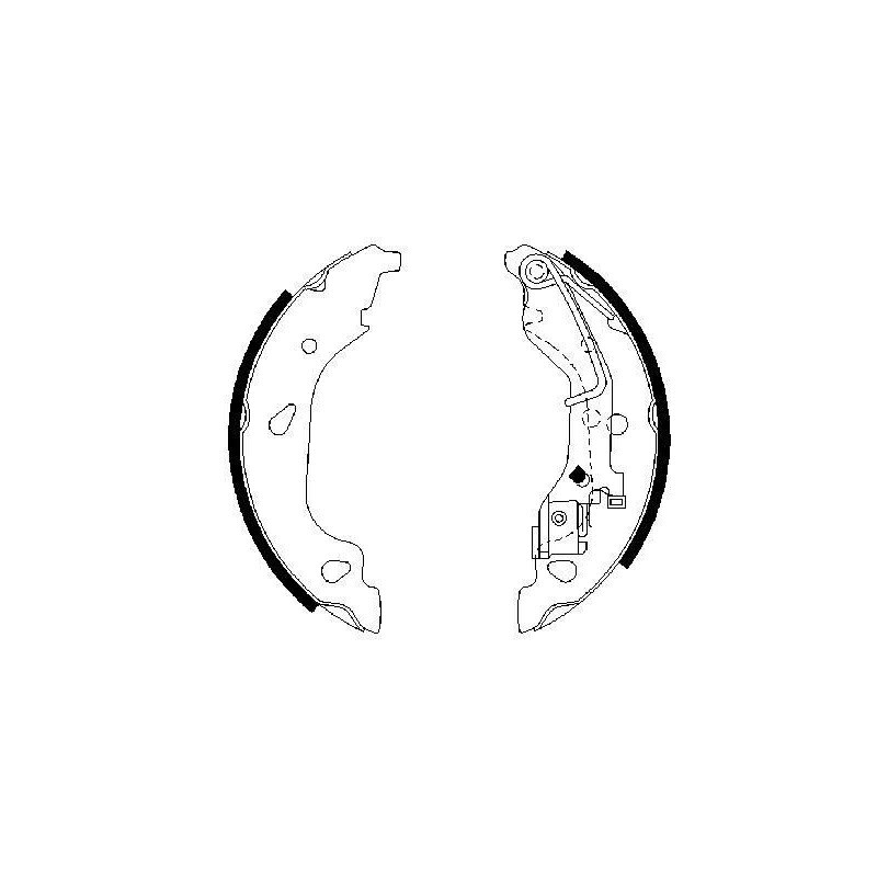 Jeu de mâchoires de frein BOSCH