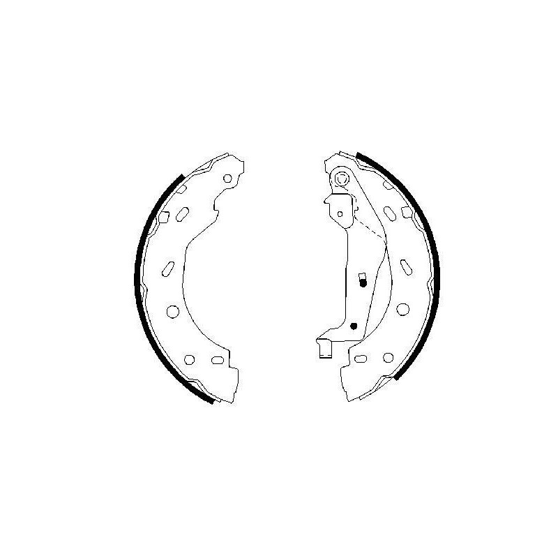 Jeu de mâchoires de frein BOSCH