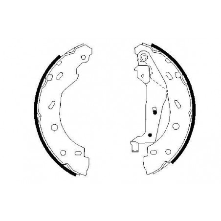 Jeu de mâchoires de frein BOSCH