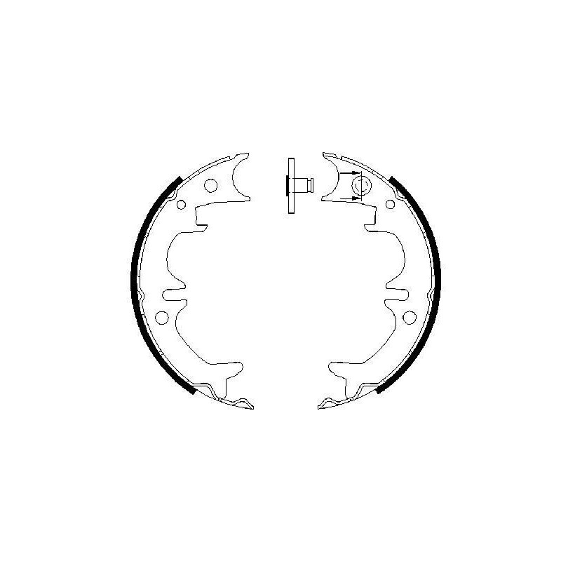 Jeu de mâchoires de frein (frein de stationnement) BOSCH