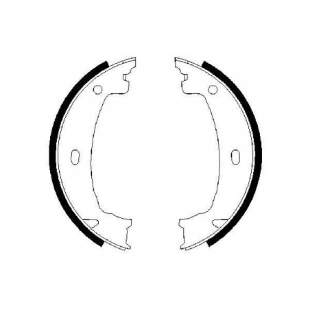 Jeu de mâchoires de frein (frein de stationnement) BOSCH