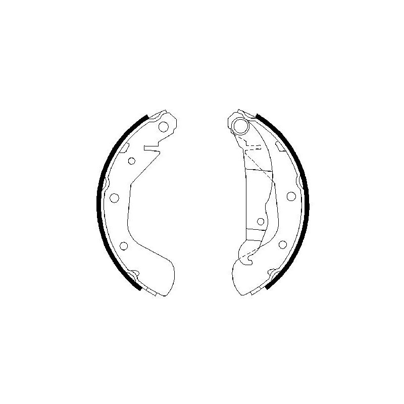 Jeu de mâchoires de frein BOSCH