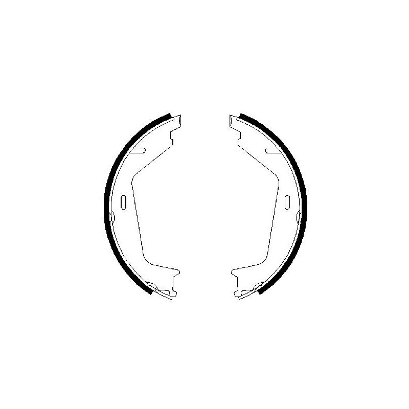 Jeu de mâchoires de frein (frein de stationnement) BOSCH