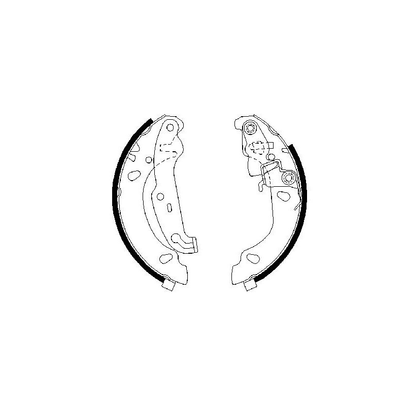 Jeu de mâchoires de frein BOSCH