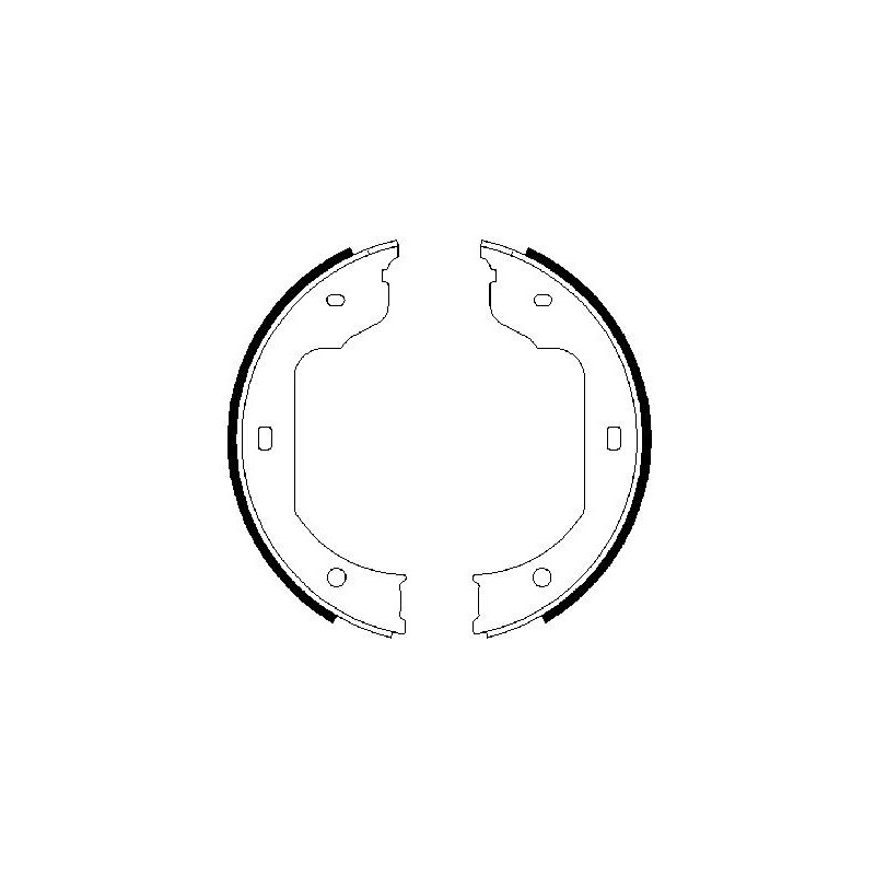 Jeu de mâchoires de frein (frein de stationnement) BOSCH