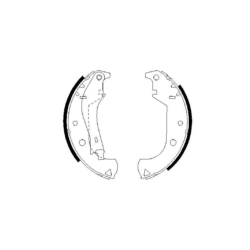 Jeu de mâchoires de frein BOSCH