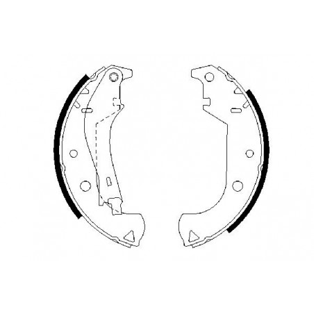 Jeu de mâchoires de frein BOSCH