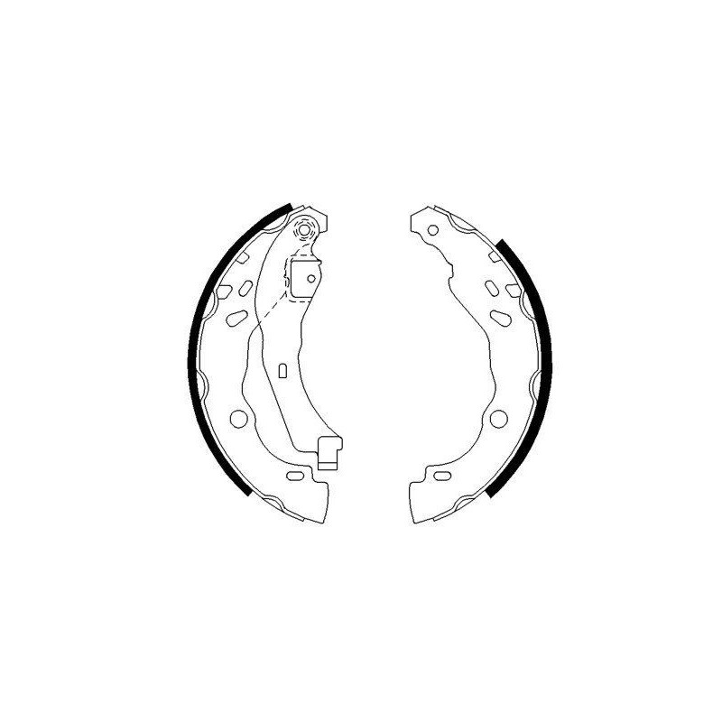 Jeu de mâchoires de frein BOSCH