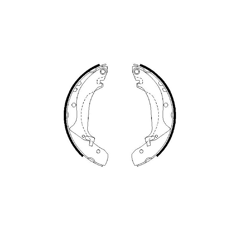 Jeu de mâchoires de frein BOSCH