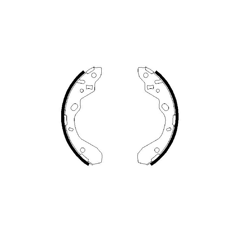 Jeu de mâchoires de frein BOSCH