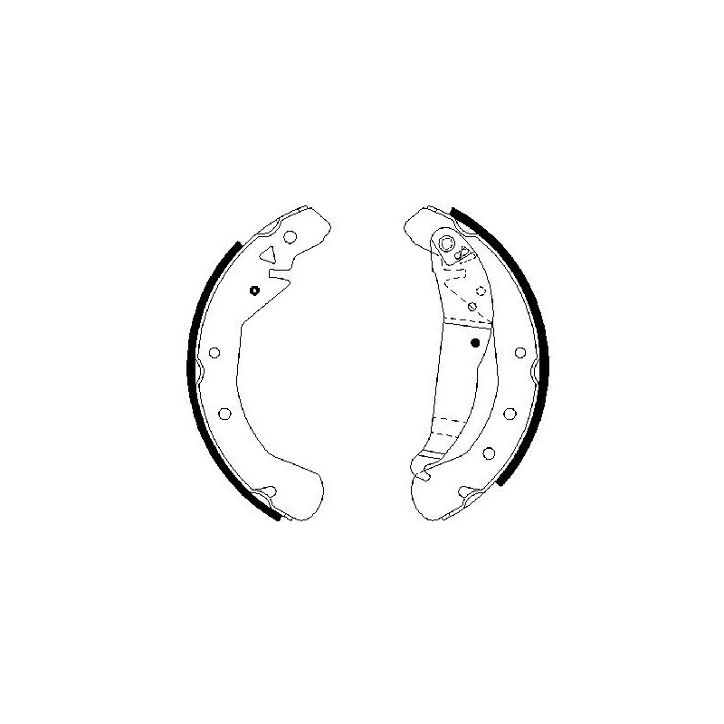 Jeu de mâchoires de frein BOSCH