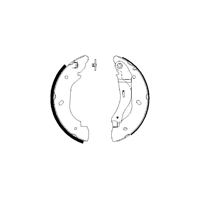 Jeu de mâchoires de frein BOSCH