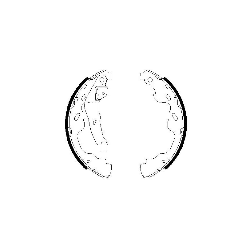 Jeu de mâchoires de frein BOSCH