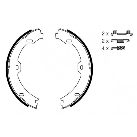 Jeu de mâchoires de frein (frein de stationnement) BOSCH