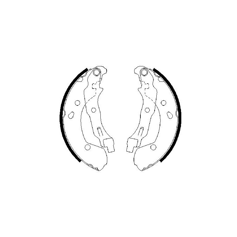 Jeu de mâchoires de frein BOSCH