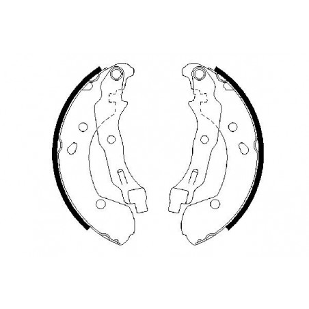 Jeu de mâchoires de frein...