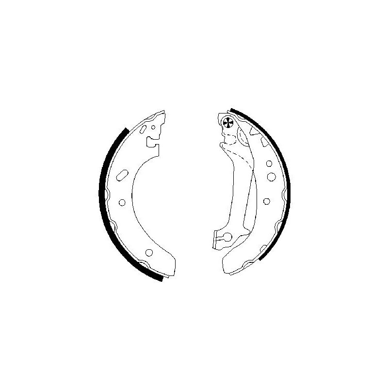 Jeu de mâchoires de frein BOSCH