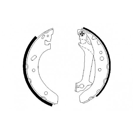 Jeu de mâchoires de frein BOSCH