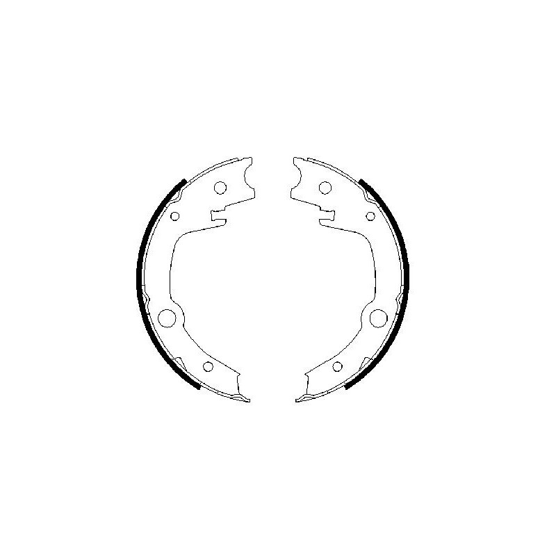 Jeu de mâchoires de frein (frein de stationnement) BOSCH