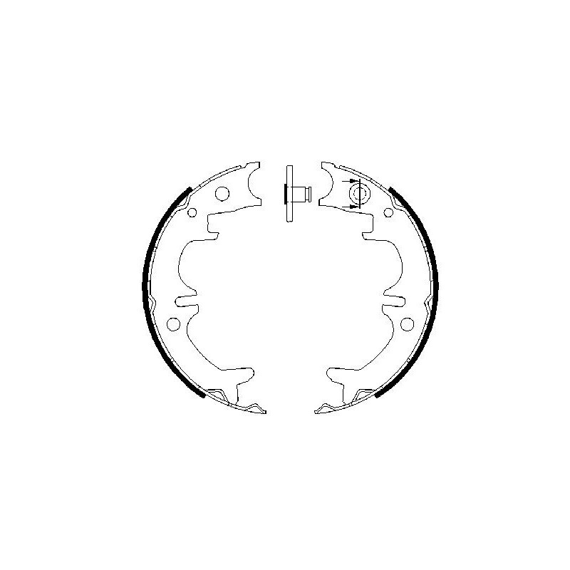 Jeu de mâchoires de frein (frein de stationnement) BOSCH