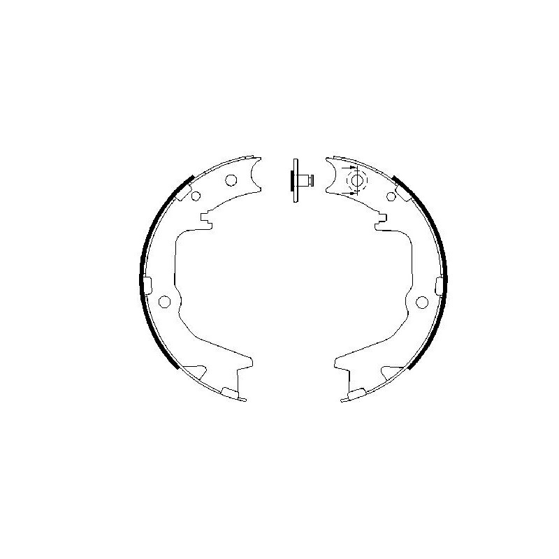 Jeu de mâchoires de frein (frein de stationnement) BOSCH