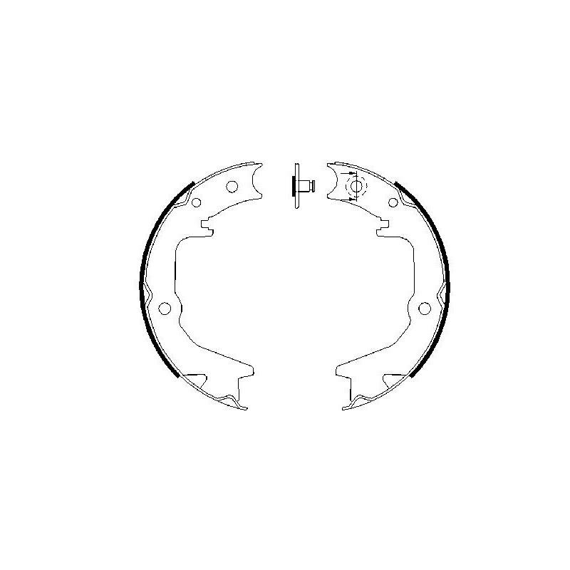 Jeu de mâchoires de frein (frein de stationnement) BOSCH