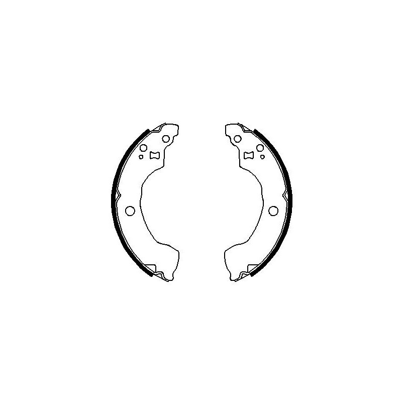 Jeu de mâchoires de frein BOSCH