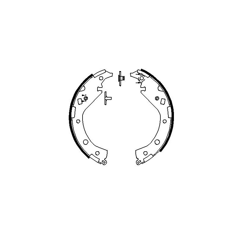 Jeu de mâchoires de frein BOSCH