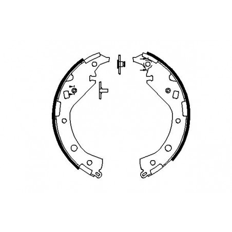 Jeu de mâchoires de frein...