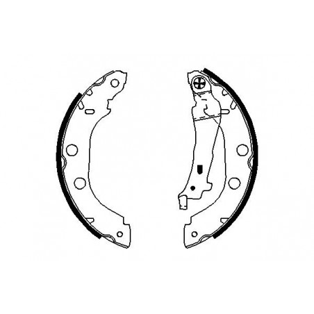 Jeu de mâchoires de frein BOSCH