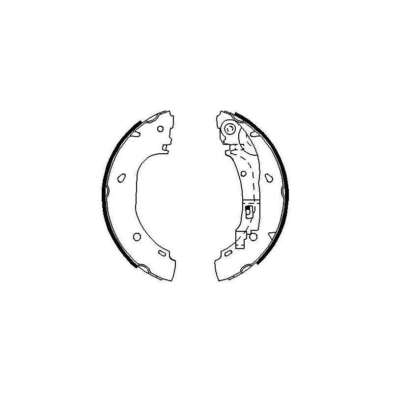 Jeu de mâchoires de frein BOSCH