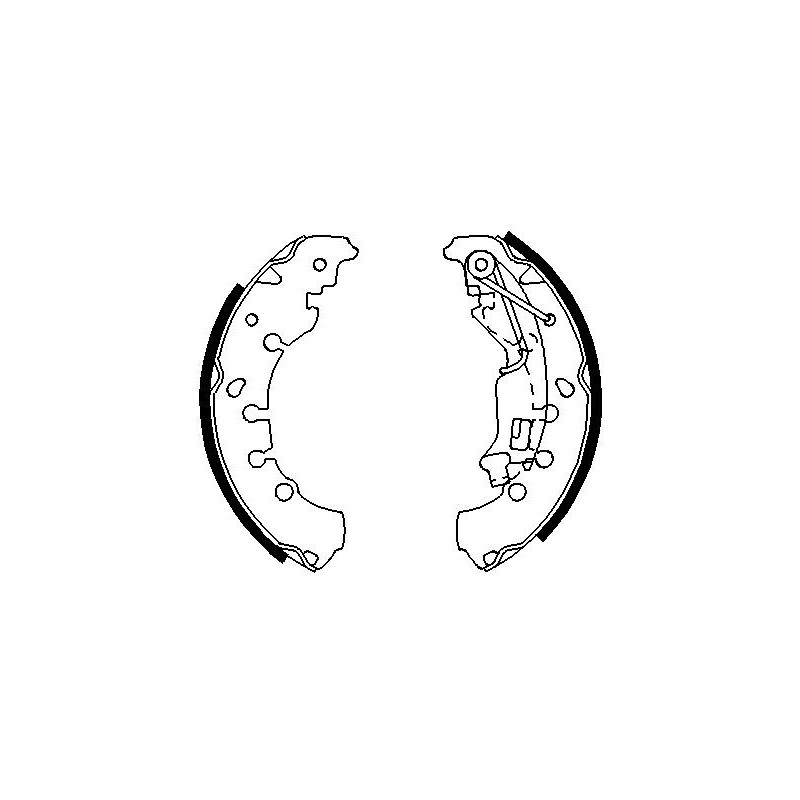 Jeu de mâchoires de frein BOSCH