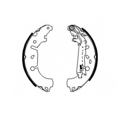 Jeu de mâchoires de frein BOSCH