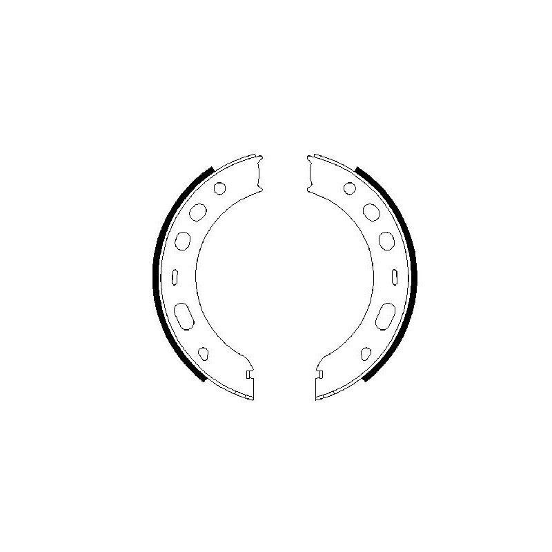 Jeu de mâchoires de frein (frein de stationnement) BOSCH