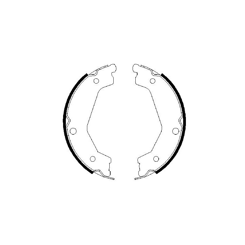 Jeu de mâchoires de frein (frein de stationnement) BOSCH