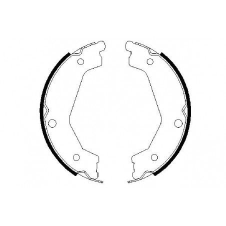 Jeu de mâchoires de frein (frein de stationnement) BOSCH