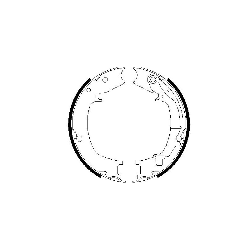 Jeu de mâchoires de frein (frein de stationnement) BOSCH