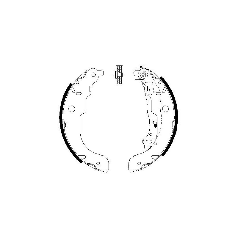 Jeu de mâchoires de frein BOSCH