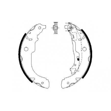 Jeu de mâchoires de frein...