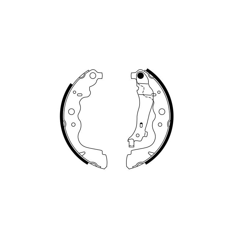 Jeu de mâchoires de frein BOSCH