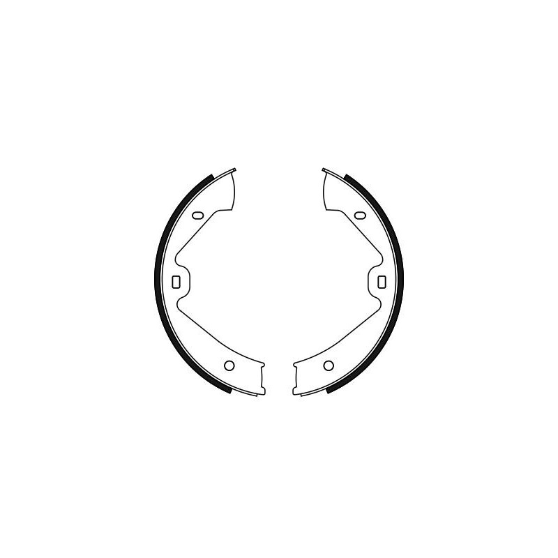 Jeu de mâchoires de frein (frein de stationnement) BOSCH