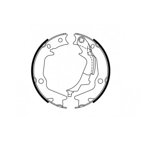 Jeu de mâchoires de frein (frein de stationnement) BOSCH