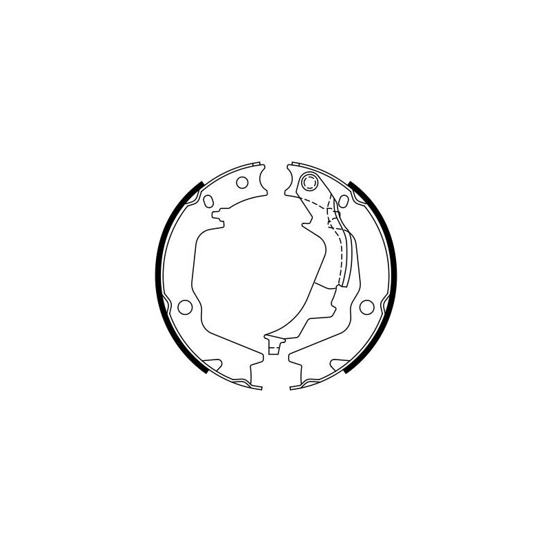Jeu de mâchoires de frein (frein de stationnement) BOSCH