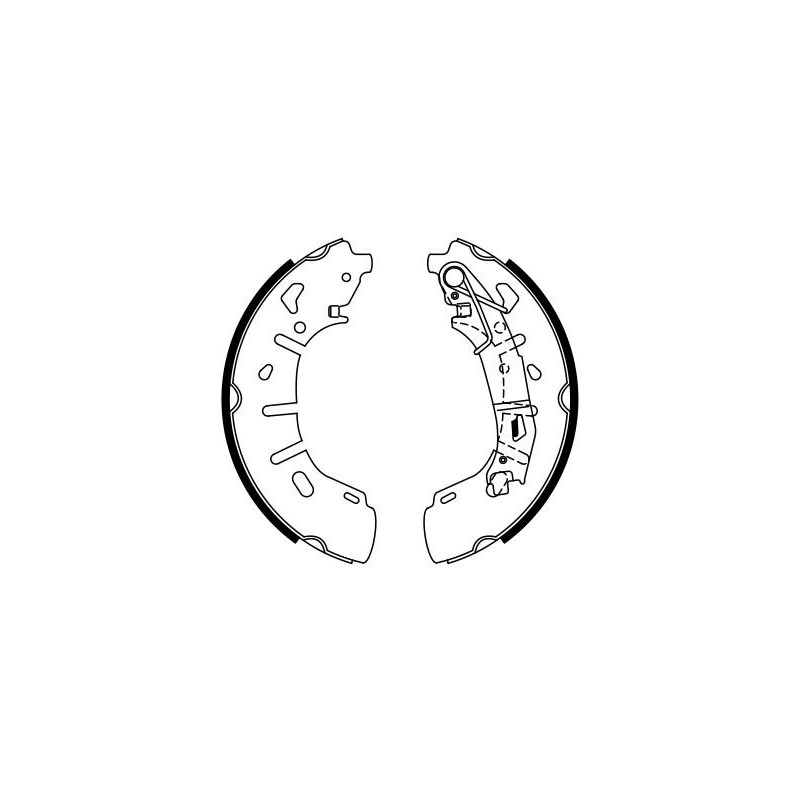 Jeu de mâchoires de frein BOSCH