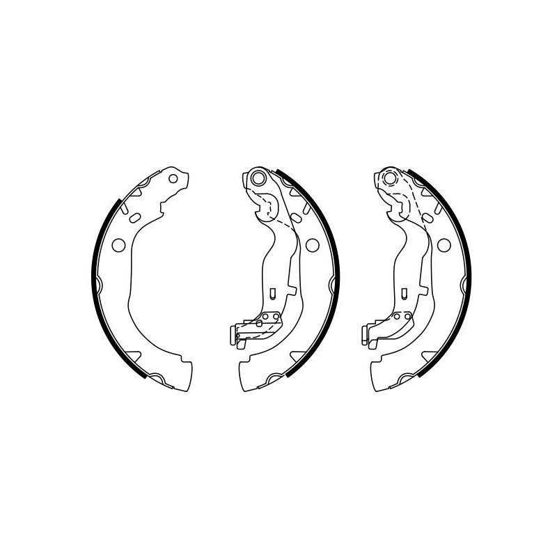 Jeu de mâchoires de frein BOSCH