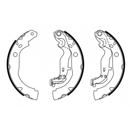 Jeu de mâchoires de frein...