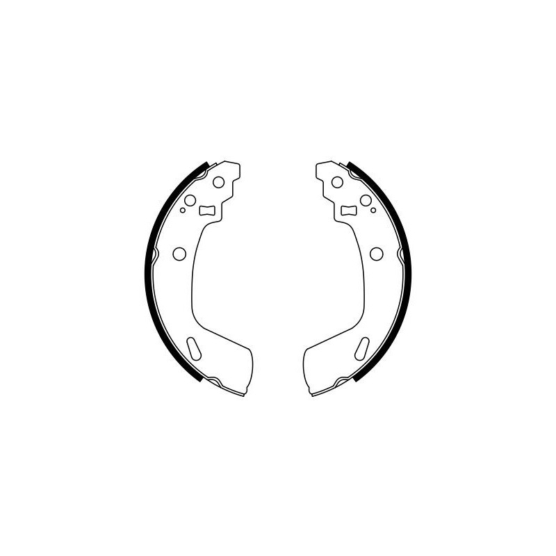 Jeu de mâchoires de frein BOSCH